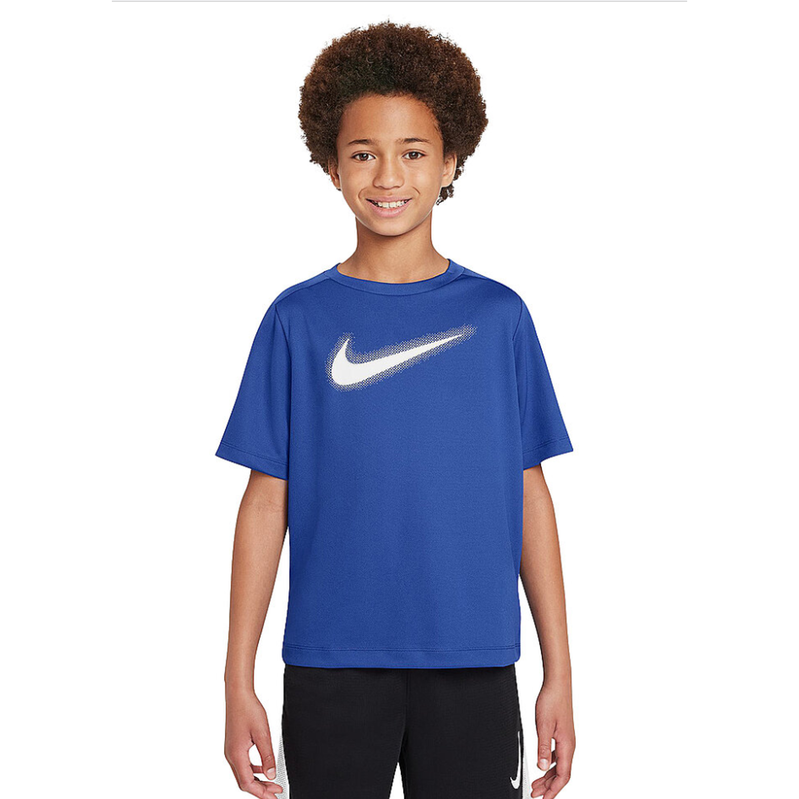 Nike Boys Dri-Fit Graphic Training Shirt Blue Size M